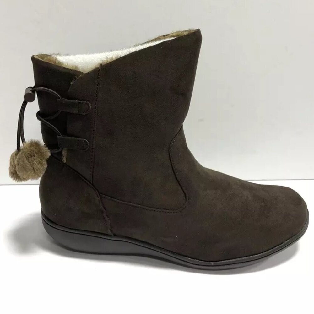 Soft Style Jazzy Womens Boot Dark Brown Size 8M